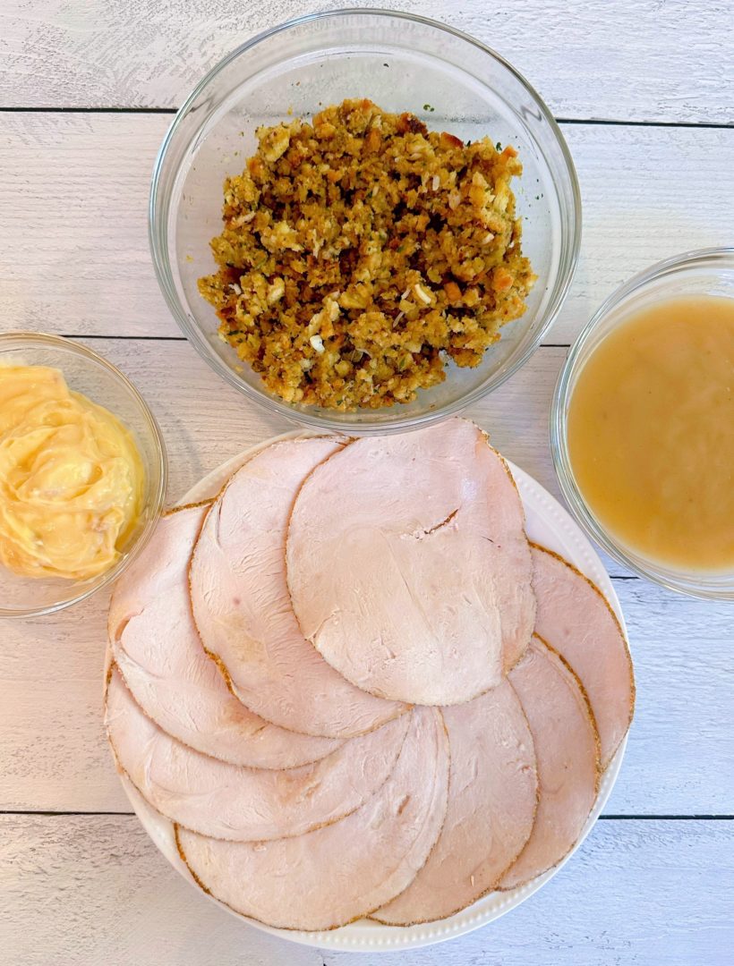 Easy Turkey Stuffing Roll Ups With Creamy Gravy Norine S Nest