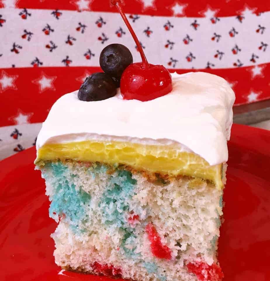 Red White And Blue Poke Cake Norine S Nest