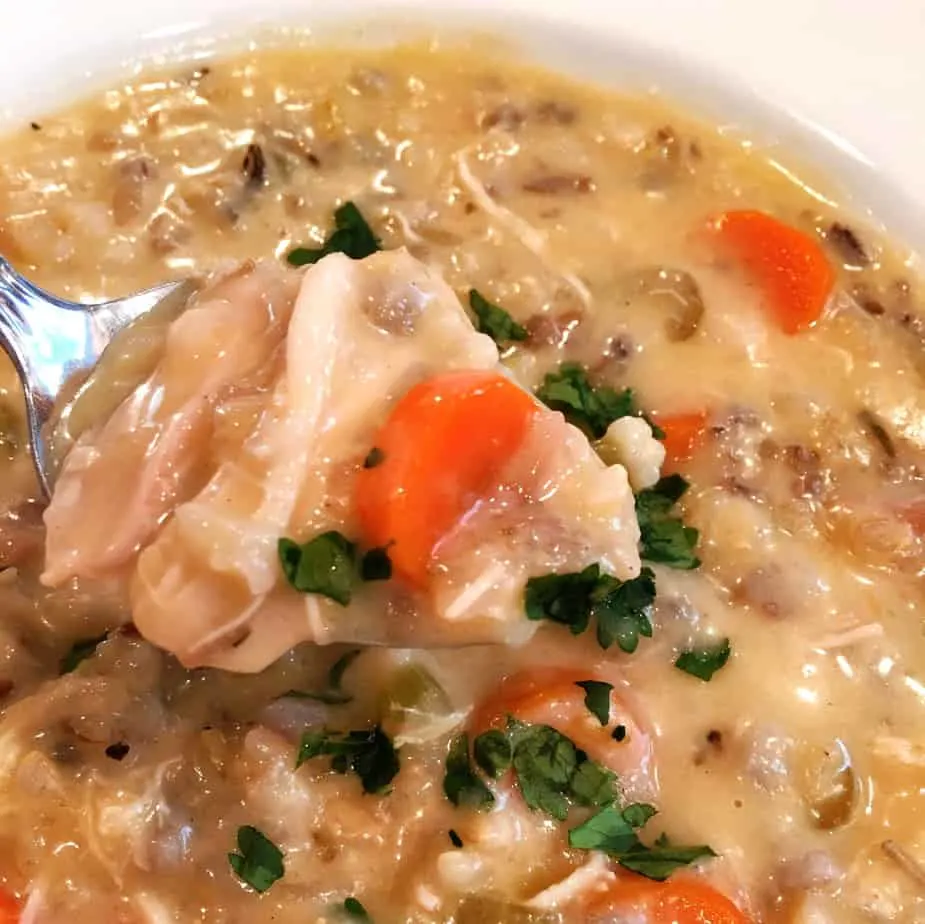 Creamy Chicken Wild Rice Soup - Lauren's Latest