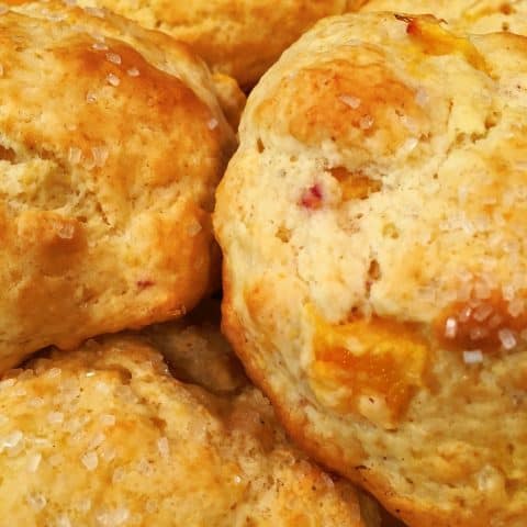 scones peaches