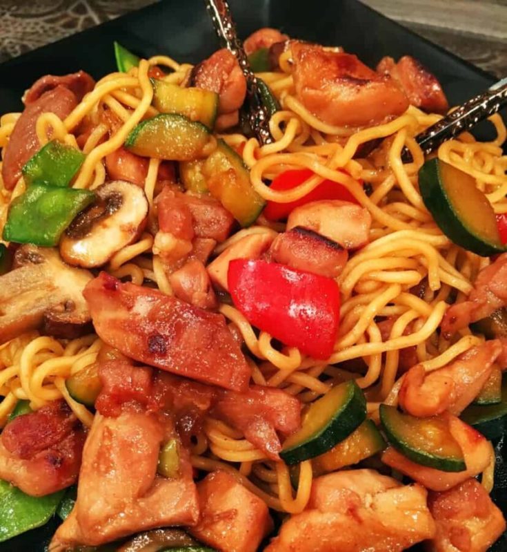 Teriyaki Chicken And Noodle Stir Fry Norines Nest