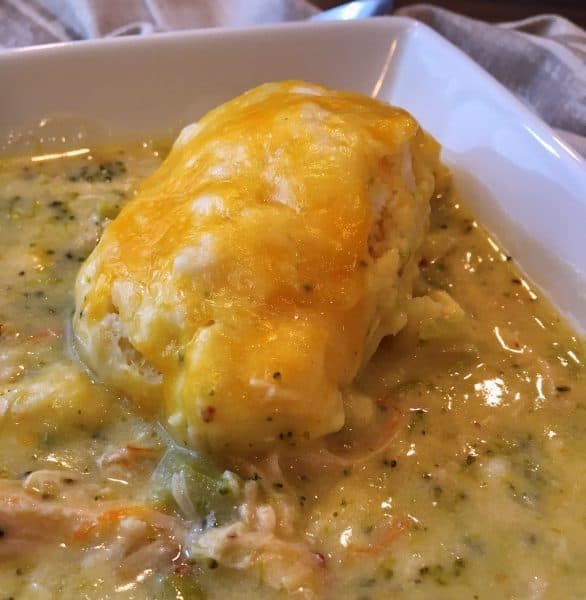 Creamy Chicken Broccoli Soup With Cheddar Dumplings Norine S Nest