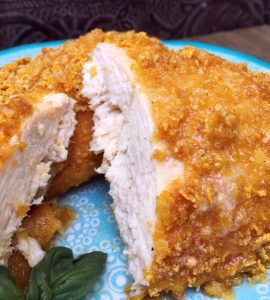 Crispy Oven Fried Parmesan Chicken