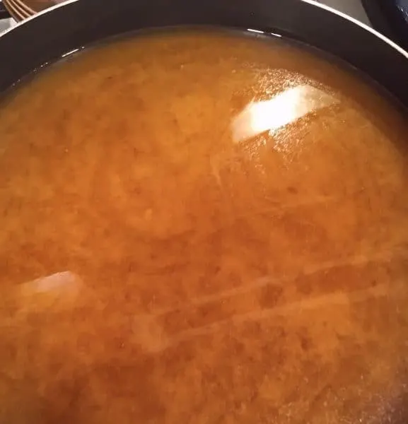 Juices from Turkey in skillet