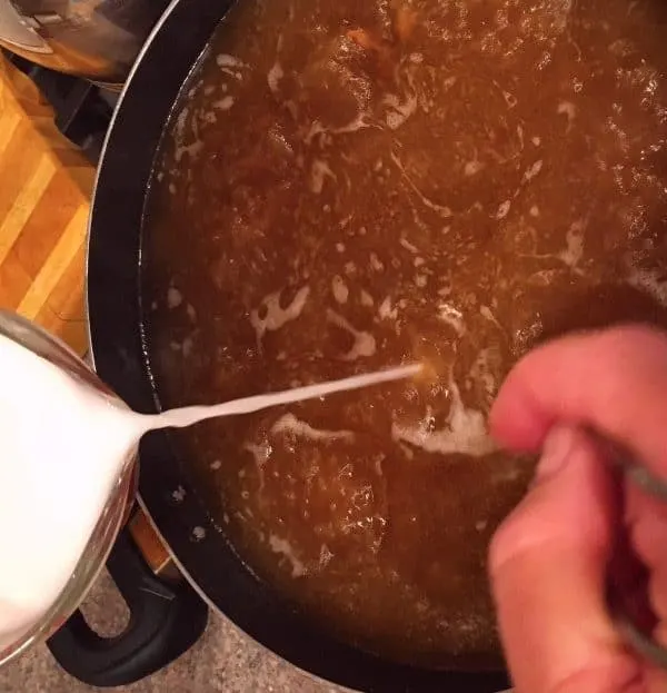 Whisking in Cornstarch