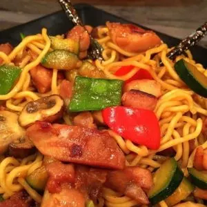 Teriyaki Chicken with Stir Fry Noodles