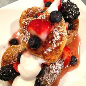 Stacked Very berry amaretto french toast