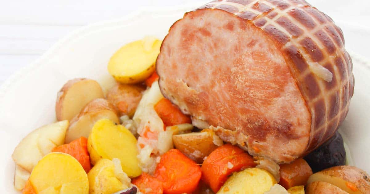 Easy-Instant-Pot-Ham-Recipe-with-Potatoes-Carrots-FB.jpg | Norine's Nest