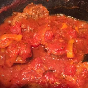 Adding slice sausage back into slow cooker sauce