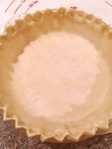 pie dough in pie plate