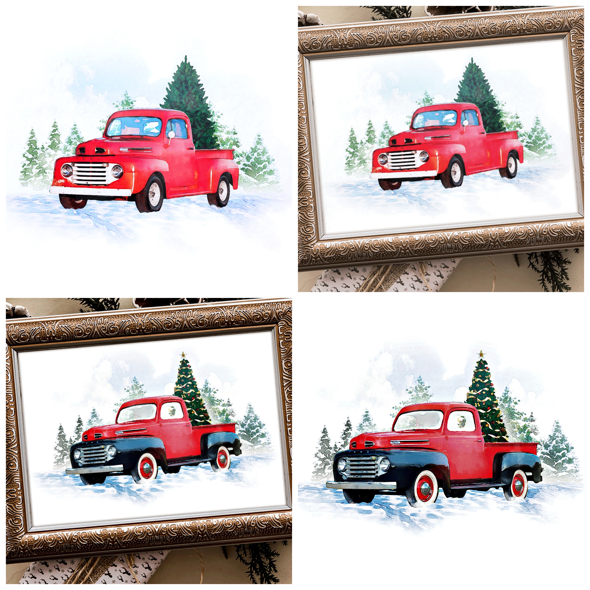 Free Free 300 Vintage Christmas Truck Svg Free SVG PNG EPS DXF File