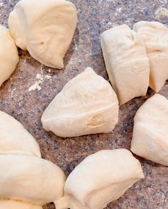 Roll dough cut into 24 dough balls.