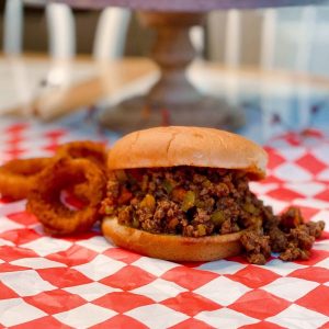 Sloppy Joes and Onion Rings