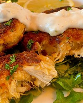 Lump Crab Cakes with Homemade Tartar Sauce | Norine's Nest