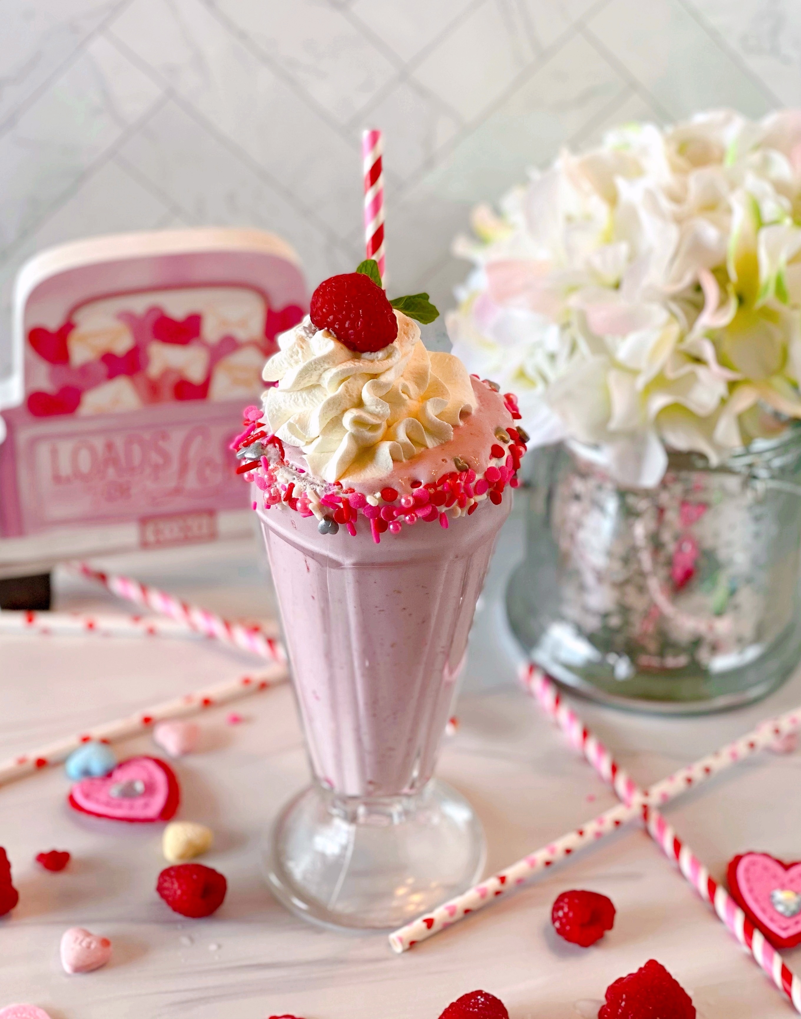 Raspberry White Chocolate Milk Shake Norines Nest 2177