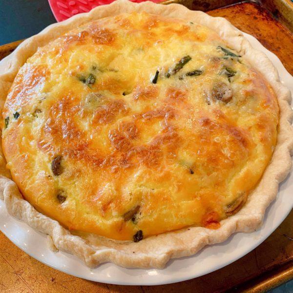 Asparagus Mushroom Quiche | Norine's Nest