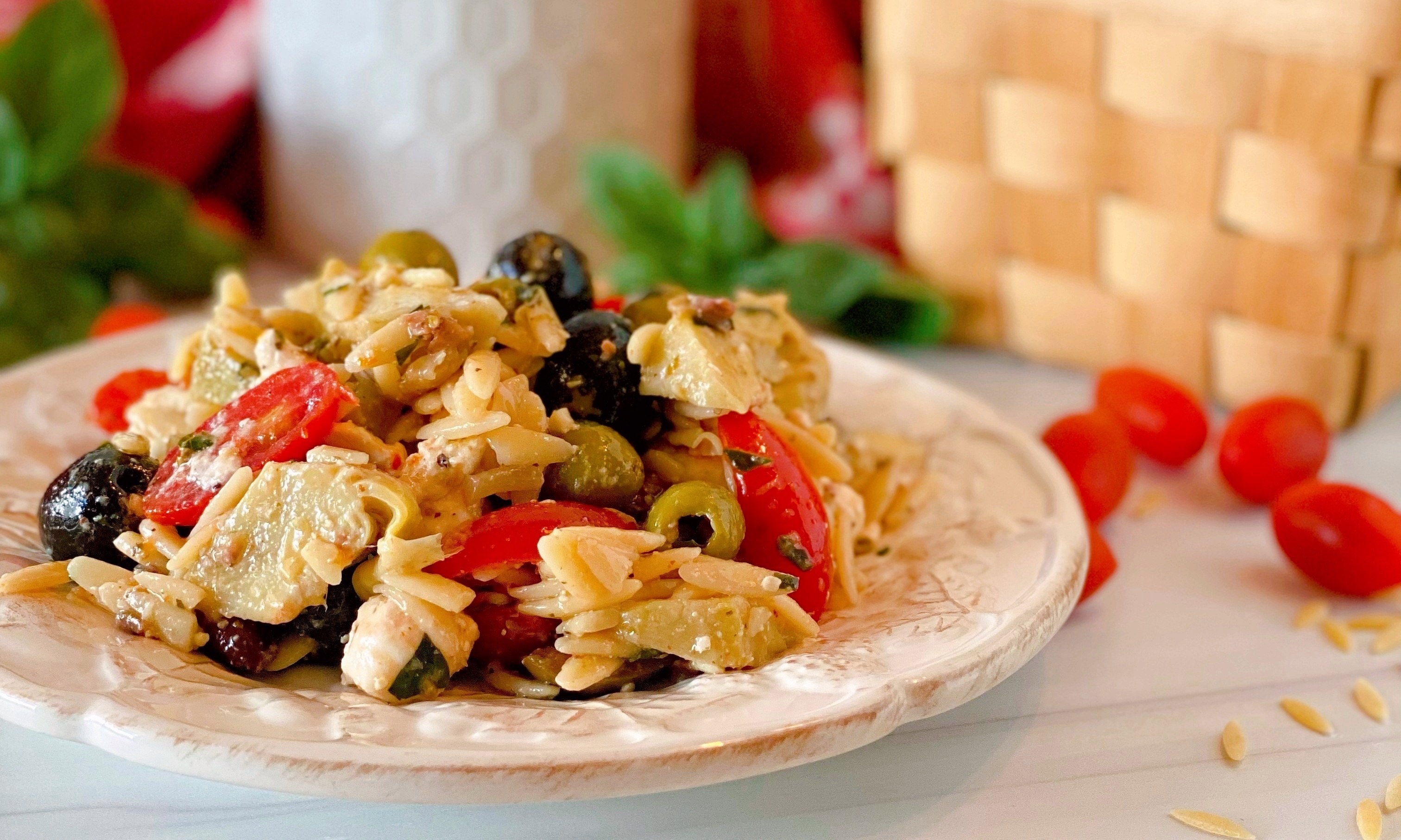 Muffuletta Pasta Salad | Norine's Nest