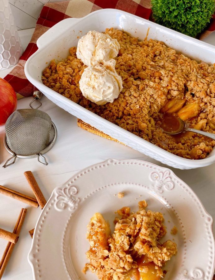 Easy Caramel Apple Crisp. Norine's Nest