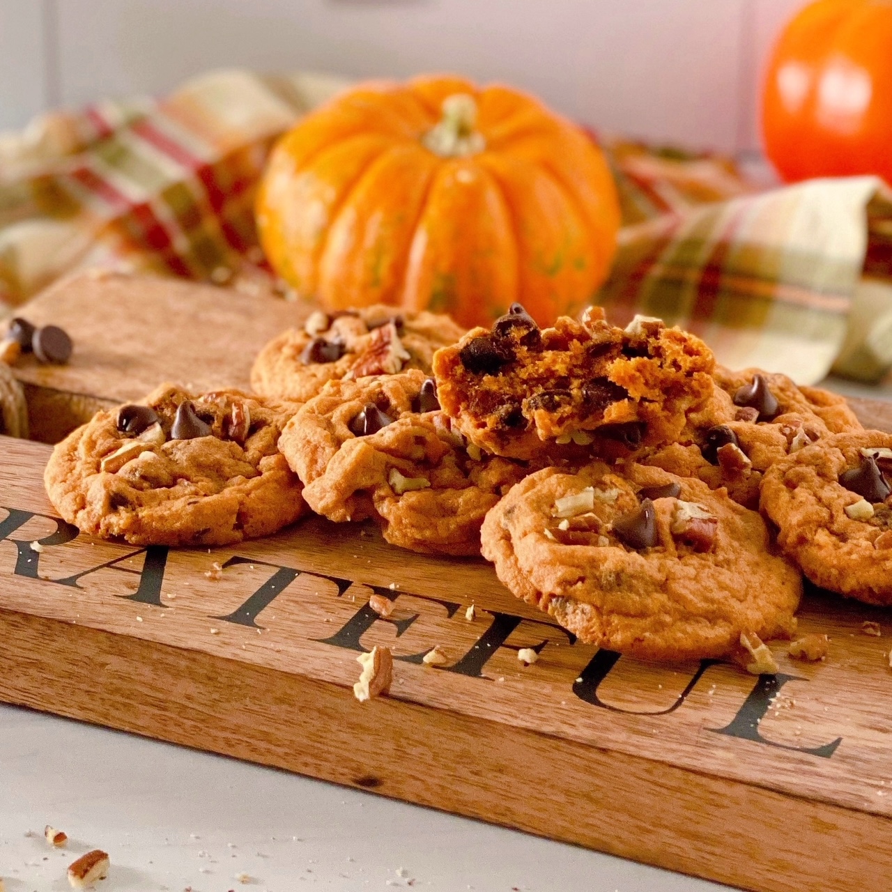 NOT Cakey Pumpkin Chocolate Chip Cookies Norine's Nest