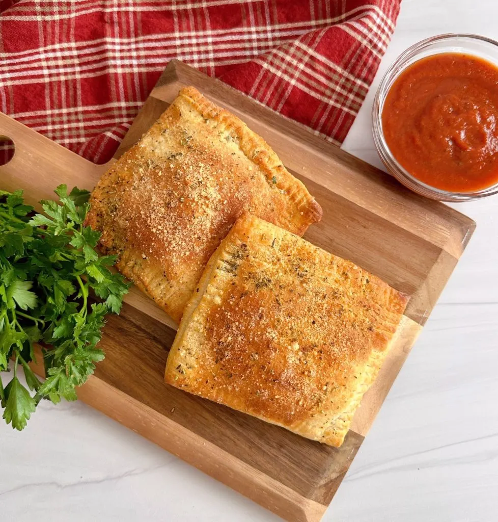 Air Fryer or Oven Crescent Roll Pepperoni Pizza Pockets