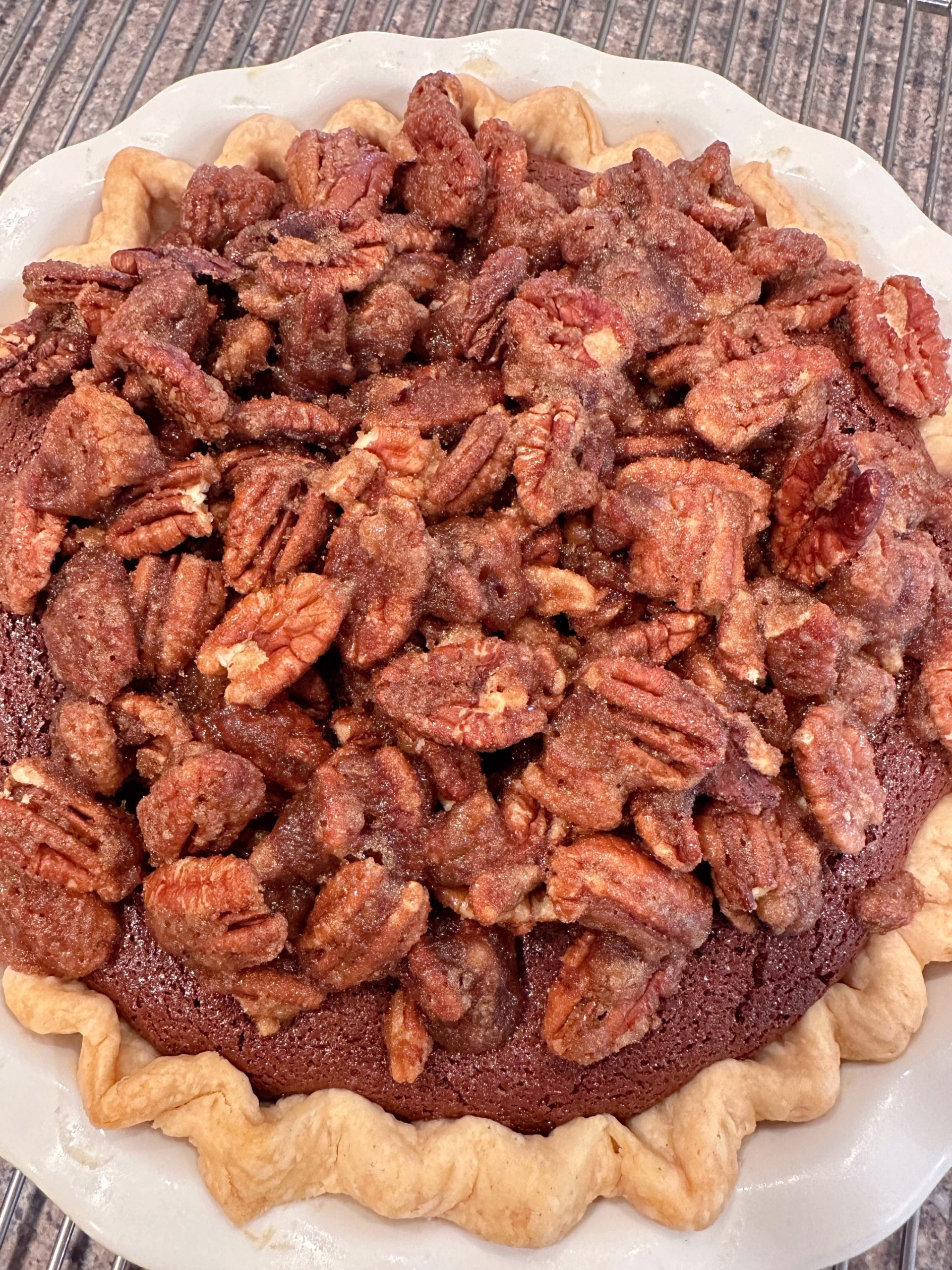 Easy Chocolate Pecan Chess Pie Recipe | Norine's Nest