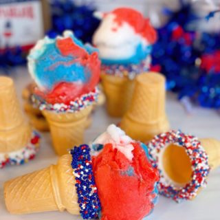 4th of July Ice Cream Cones.