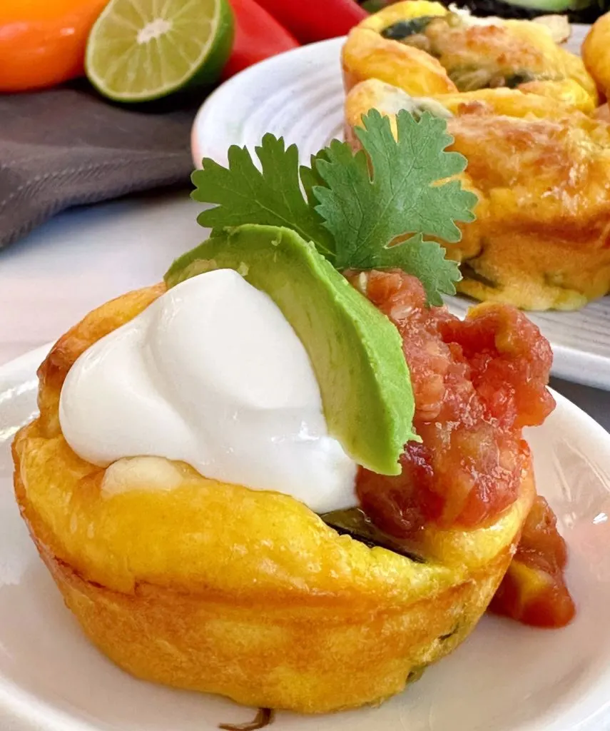 Close-up of the topped Chile  Relleno!