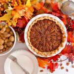 Whole Pecan Pie photo from above.