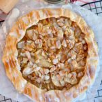 Apple Almond Galette on a cooling rack.