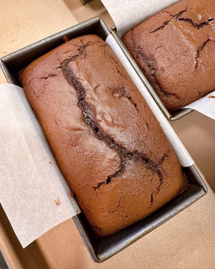 Baked bread, fresh out of the oven.