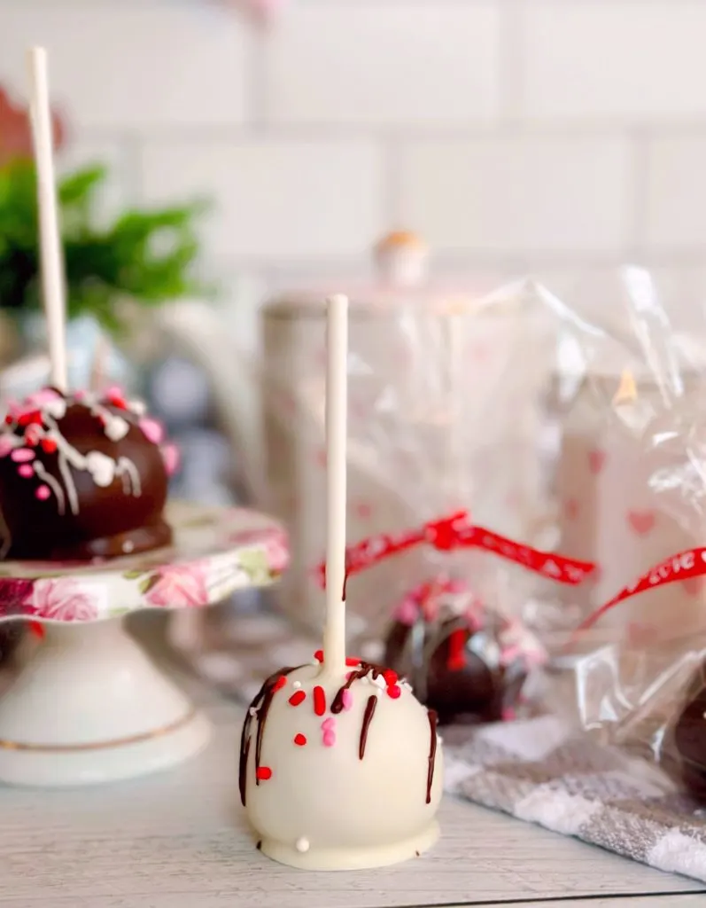 Dipped cake pops.