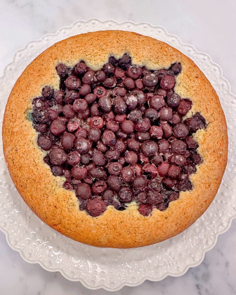 Baked Blueberry-Lemon Poppy Seed brunch cake.