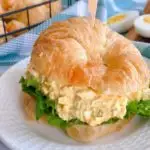 Close-up photo of Egg Salad Sandwich.