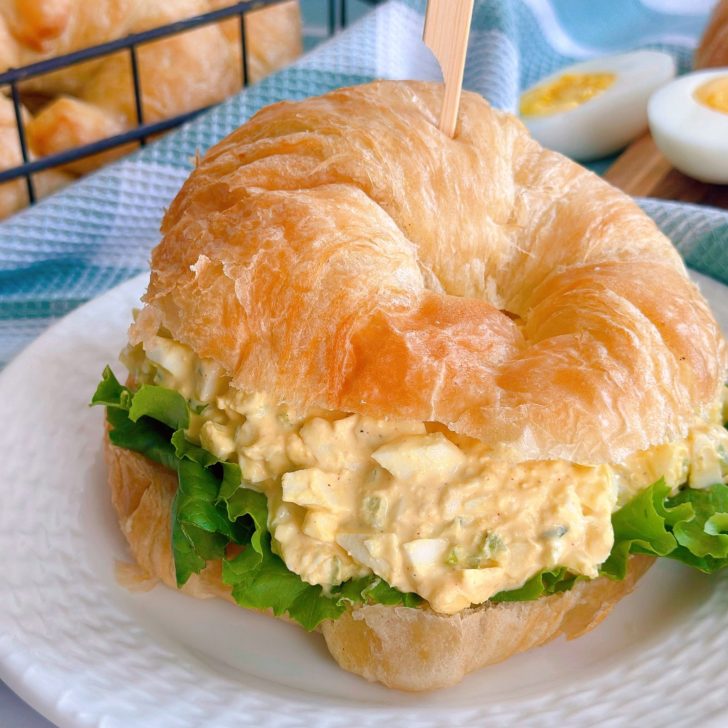 Close-up photo of Egg Salad Sandwich.