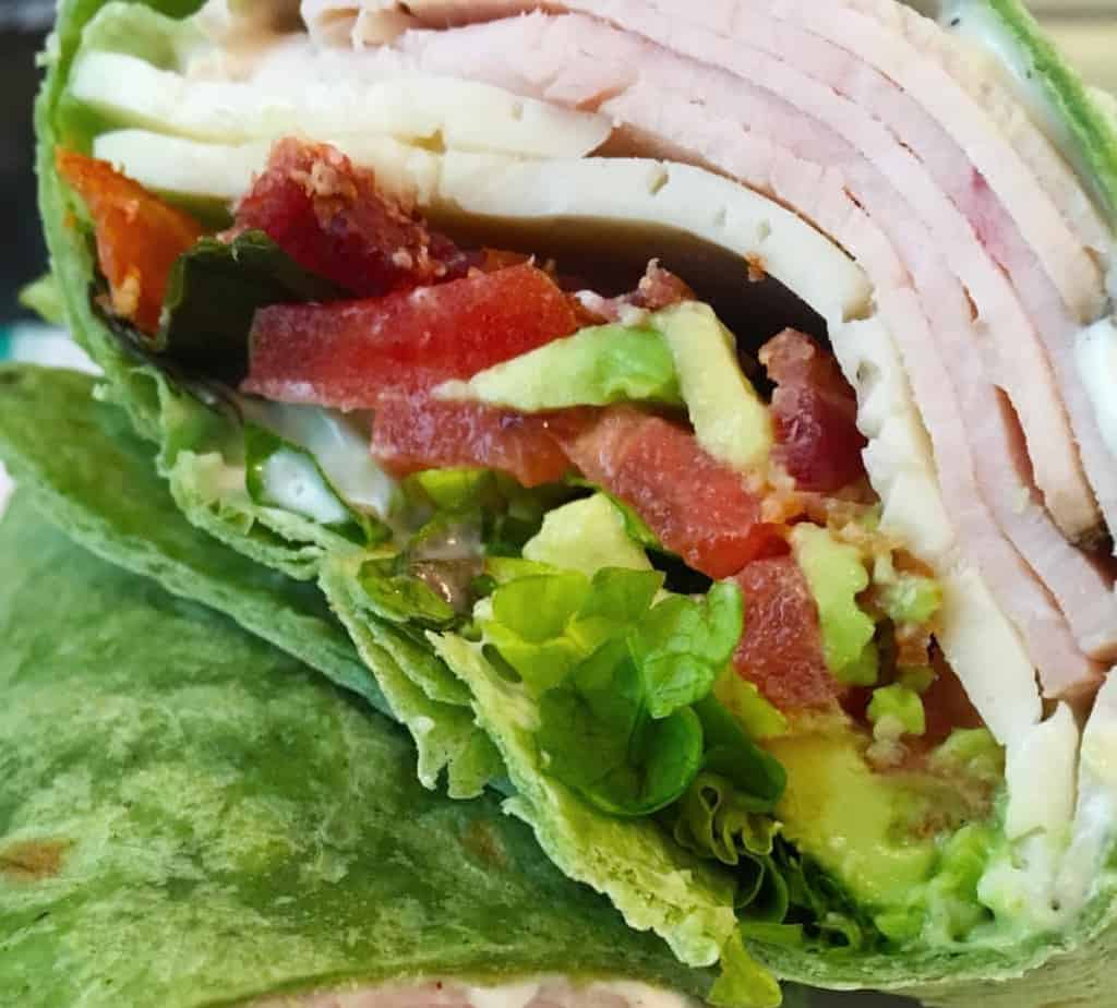 California Club Turkey Wrap  Norines Nest